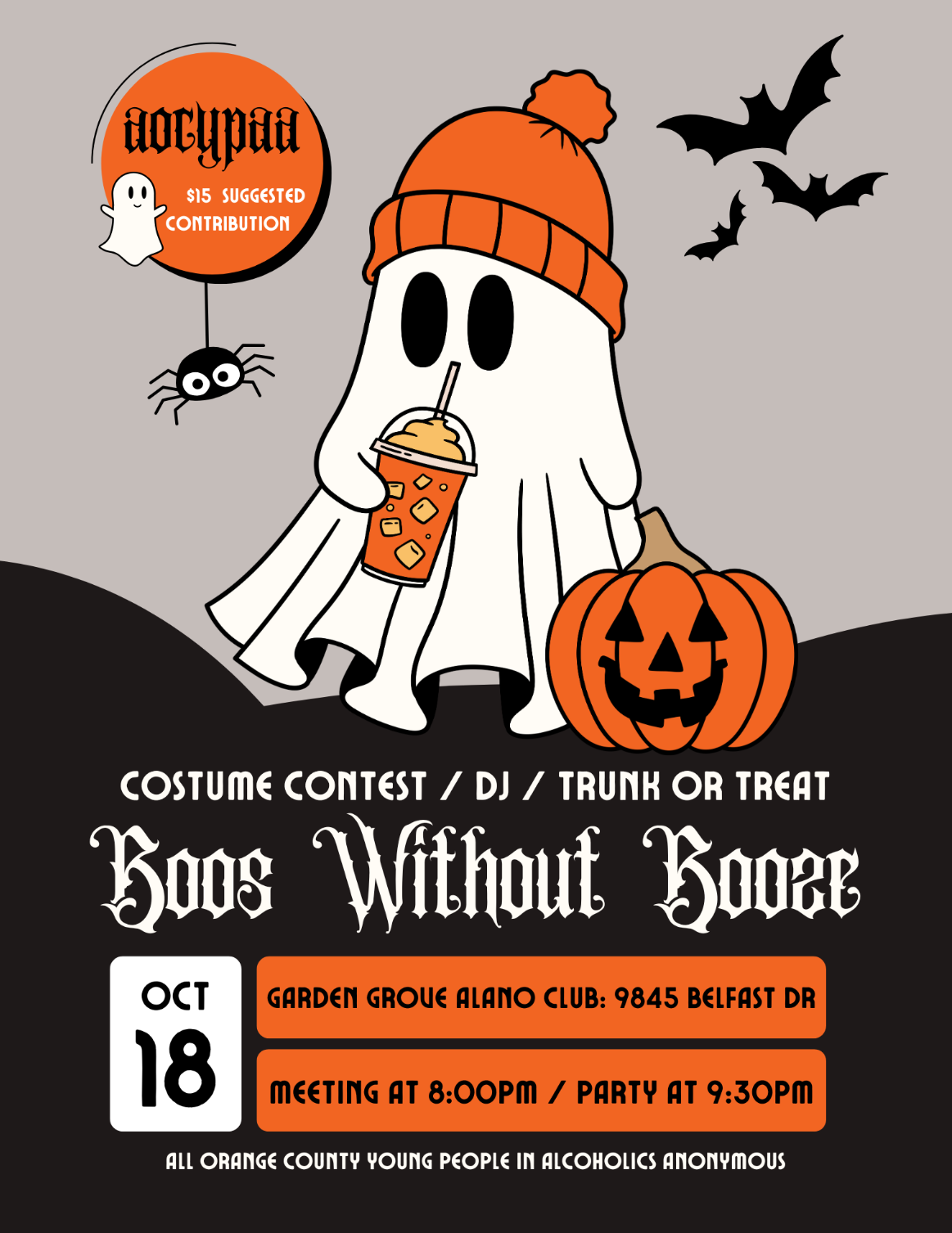 AOCYPAA Halloween Meeting and Dance