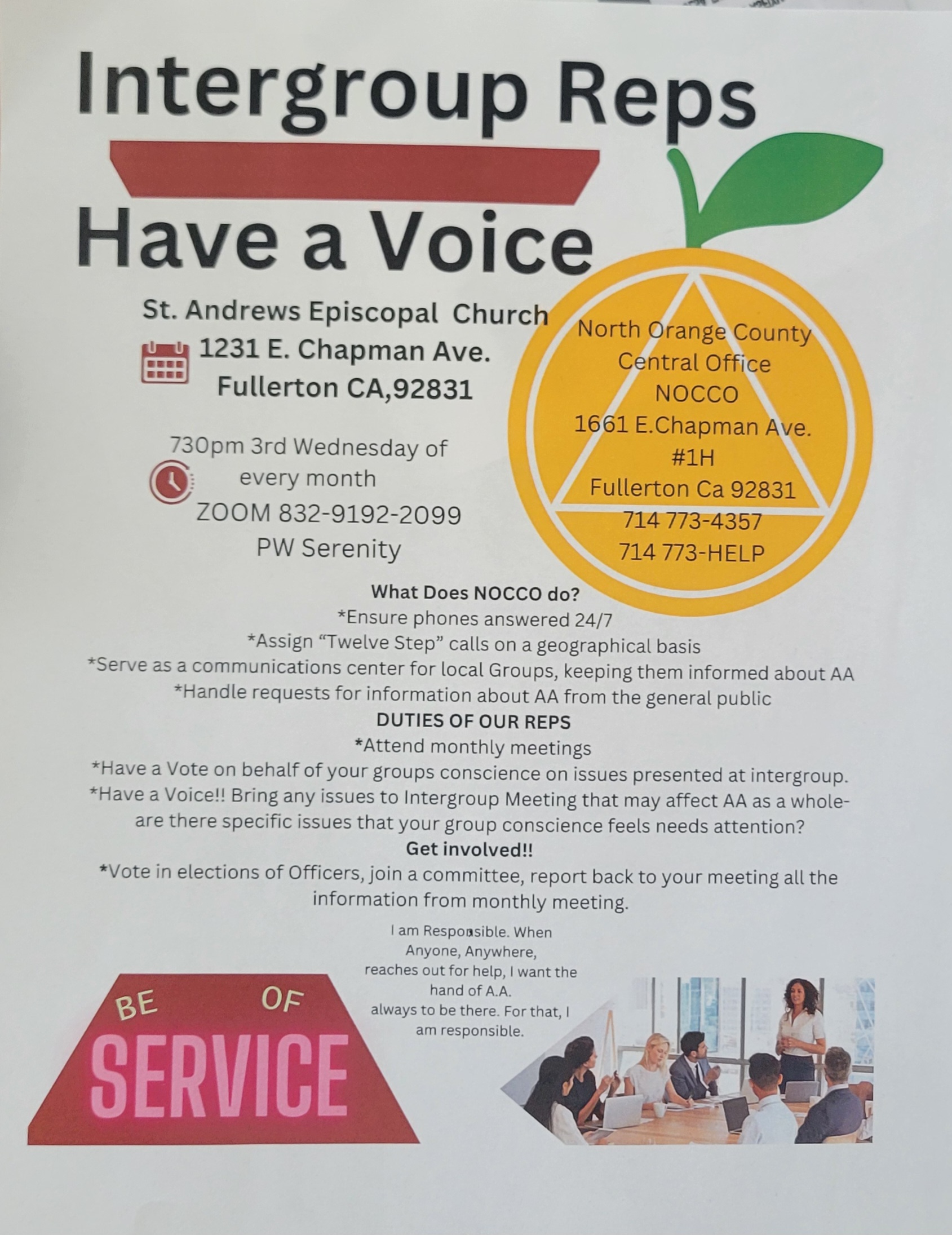 Intergroup Reps Have a Voice