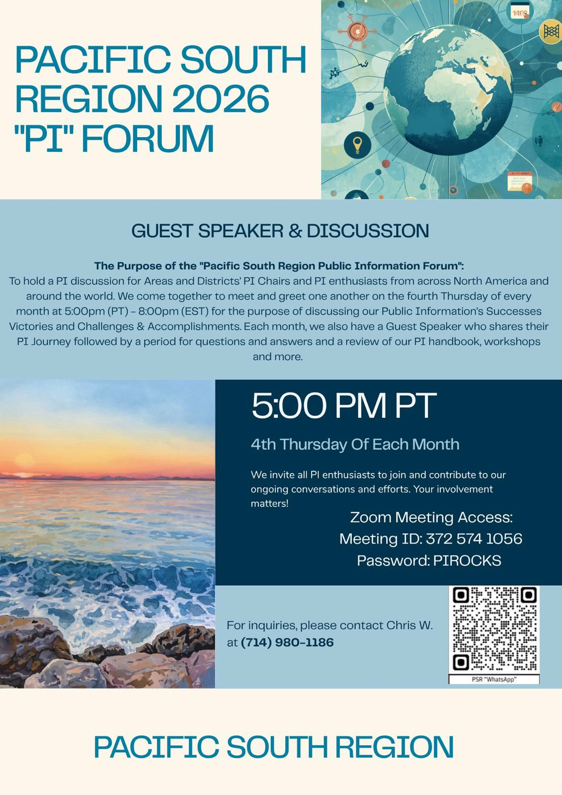 Pacific South Region 'PI' Forum